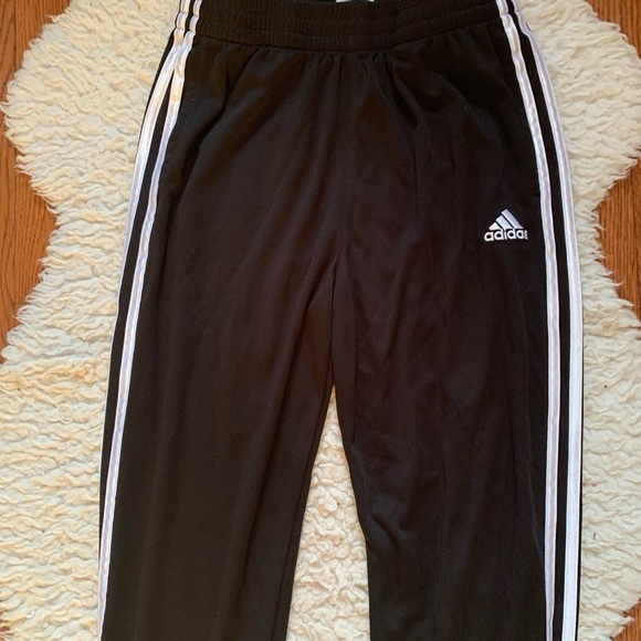 ADIDAS kids XL/ladies XS/S 3 stripe drawstring track pants - Picture 1 of 9